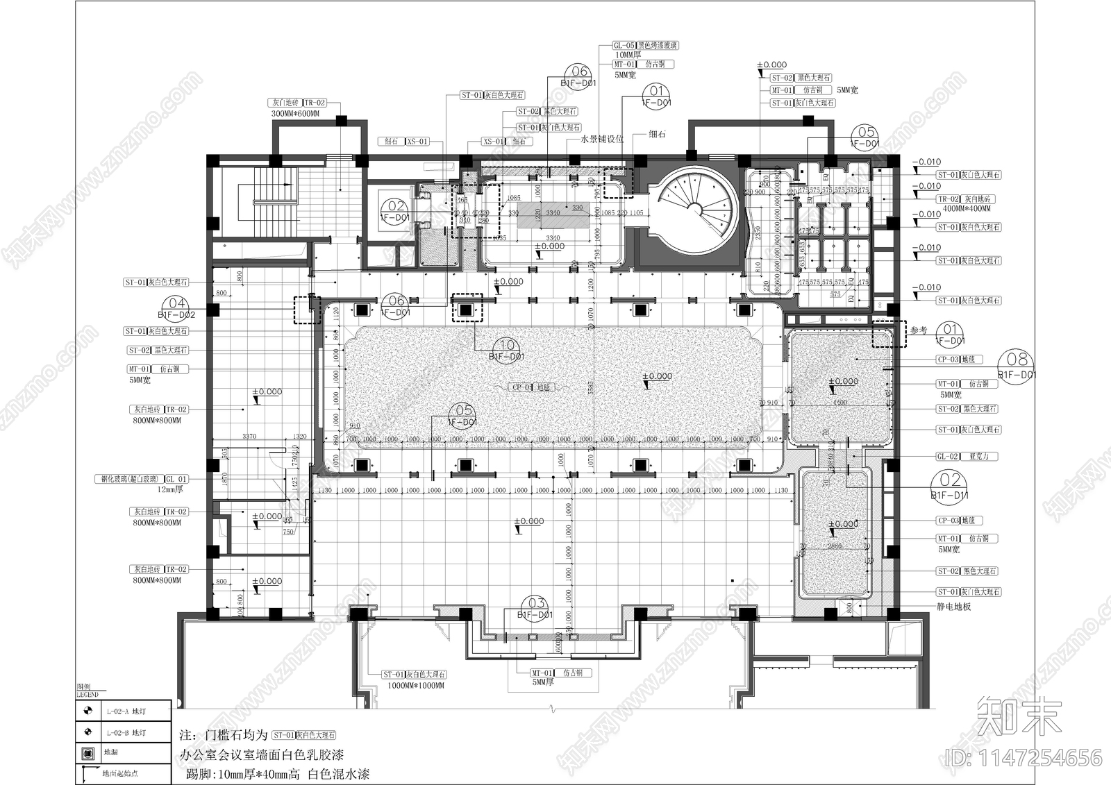 北京会所室内cad施工图下载【ID:1147254656】