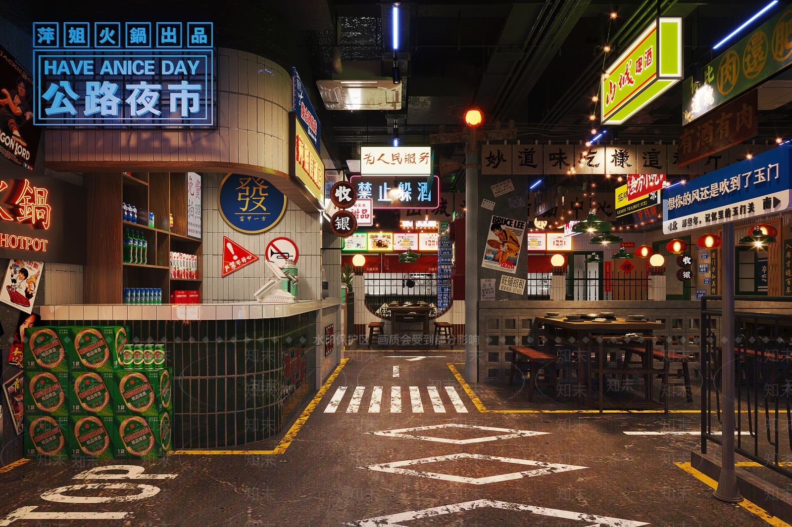 市井火锅店3D模型下载【ID:1147255293】