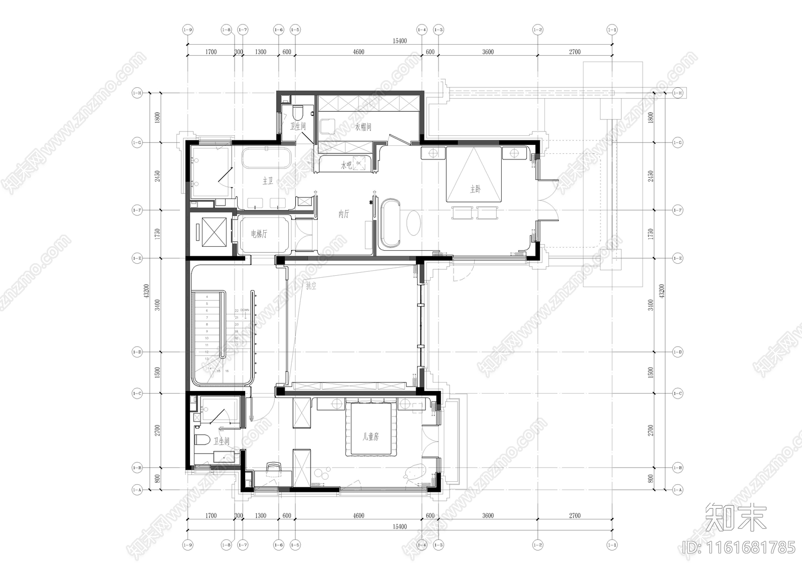 北京旭辉四层文化别墅cad施工图下载【ID:1161681785】