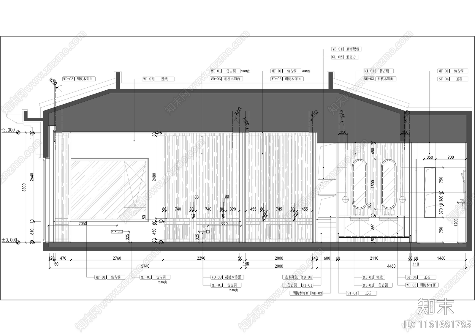 北京旭辉四层文化别墅cad施工图下载【ID:1161681785】