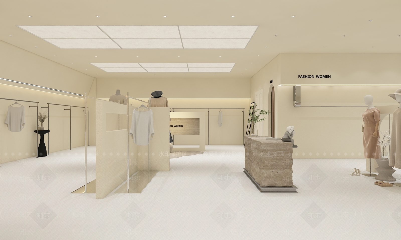 现代服装店3D模型下载【ID:1147258494】