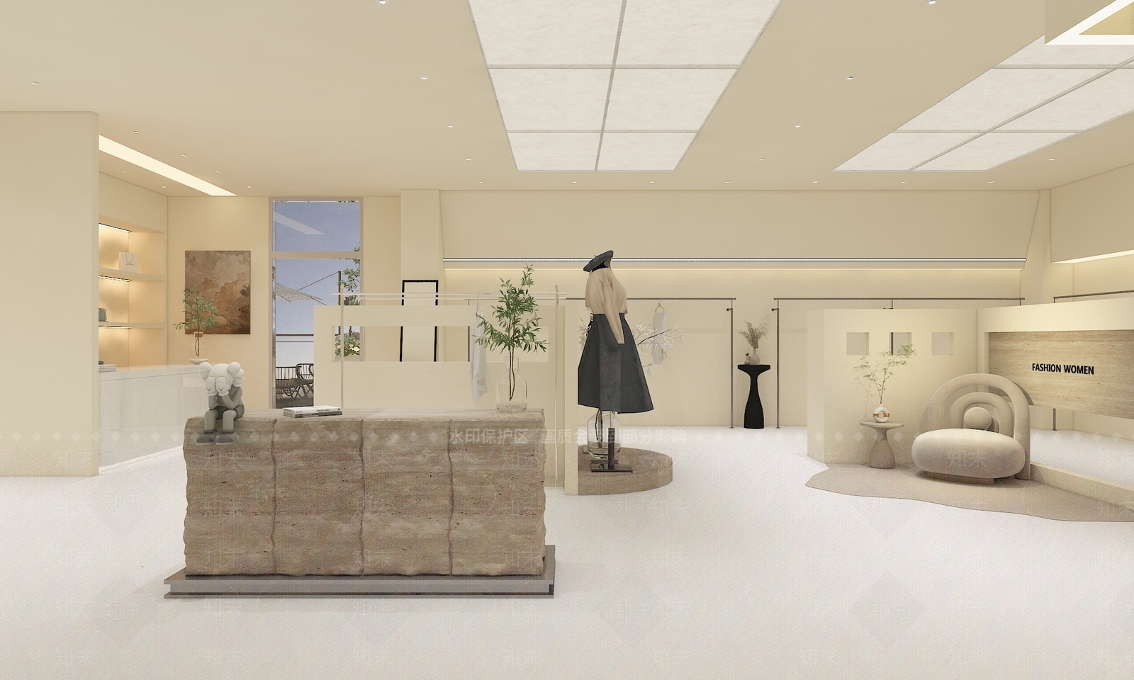 现代服装店3D模型下载【ID:1147258494】
