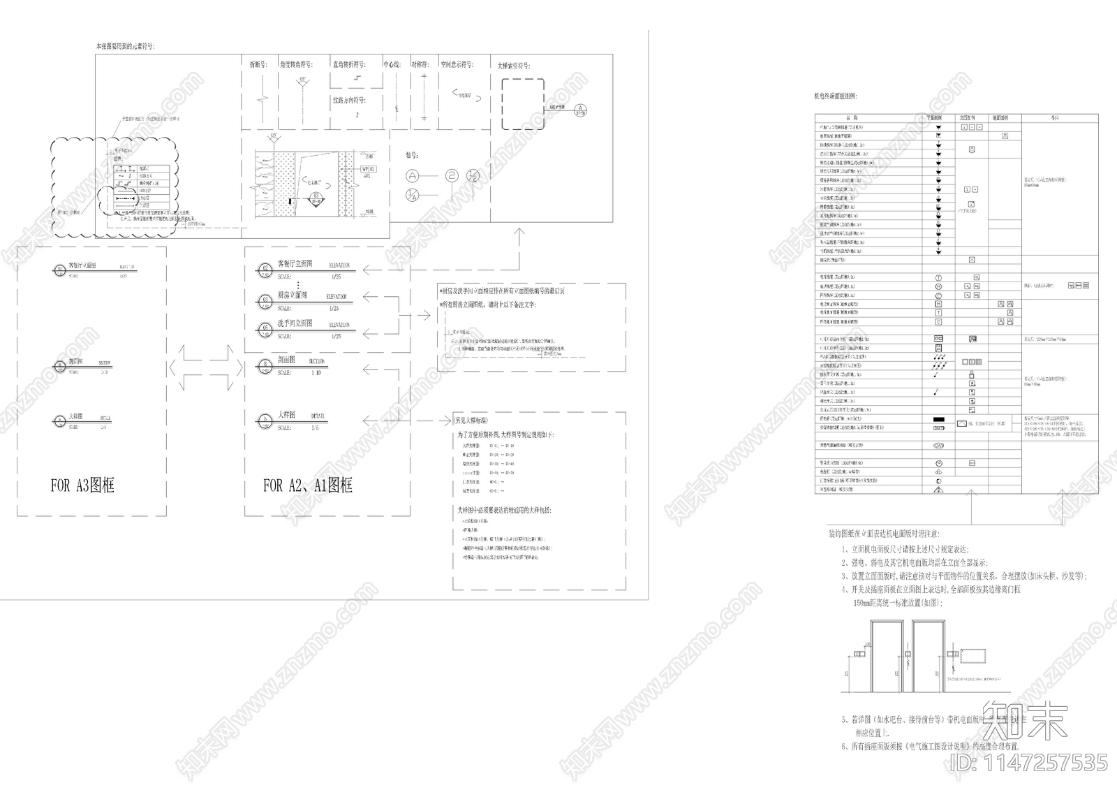 一线设计公司制图规范cad施工图下载【ID:1147257535】