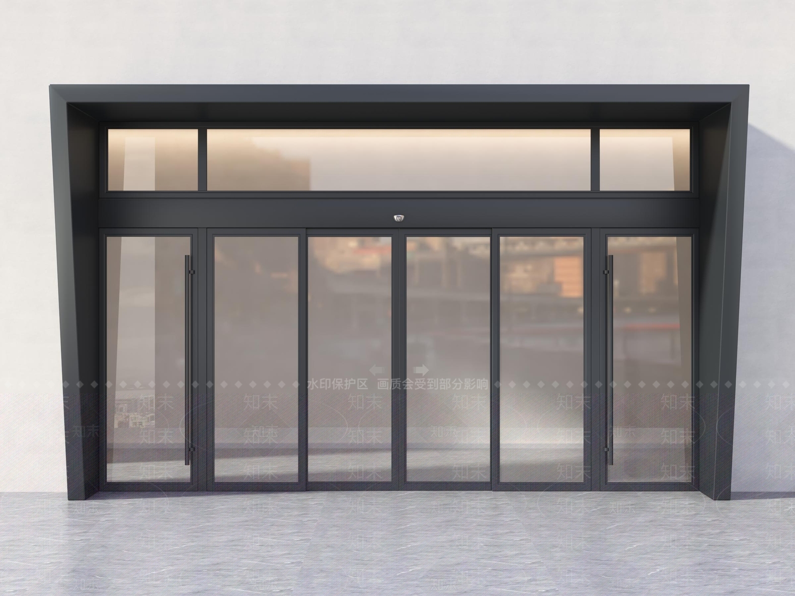 现代电动门3D模型下载【ID:1147261842】