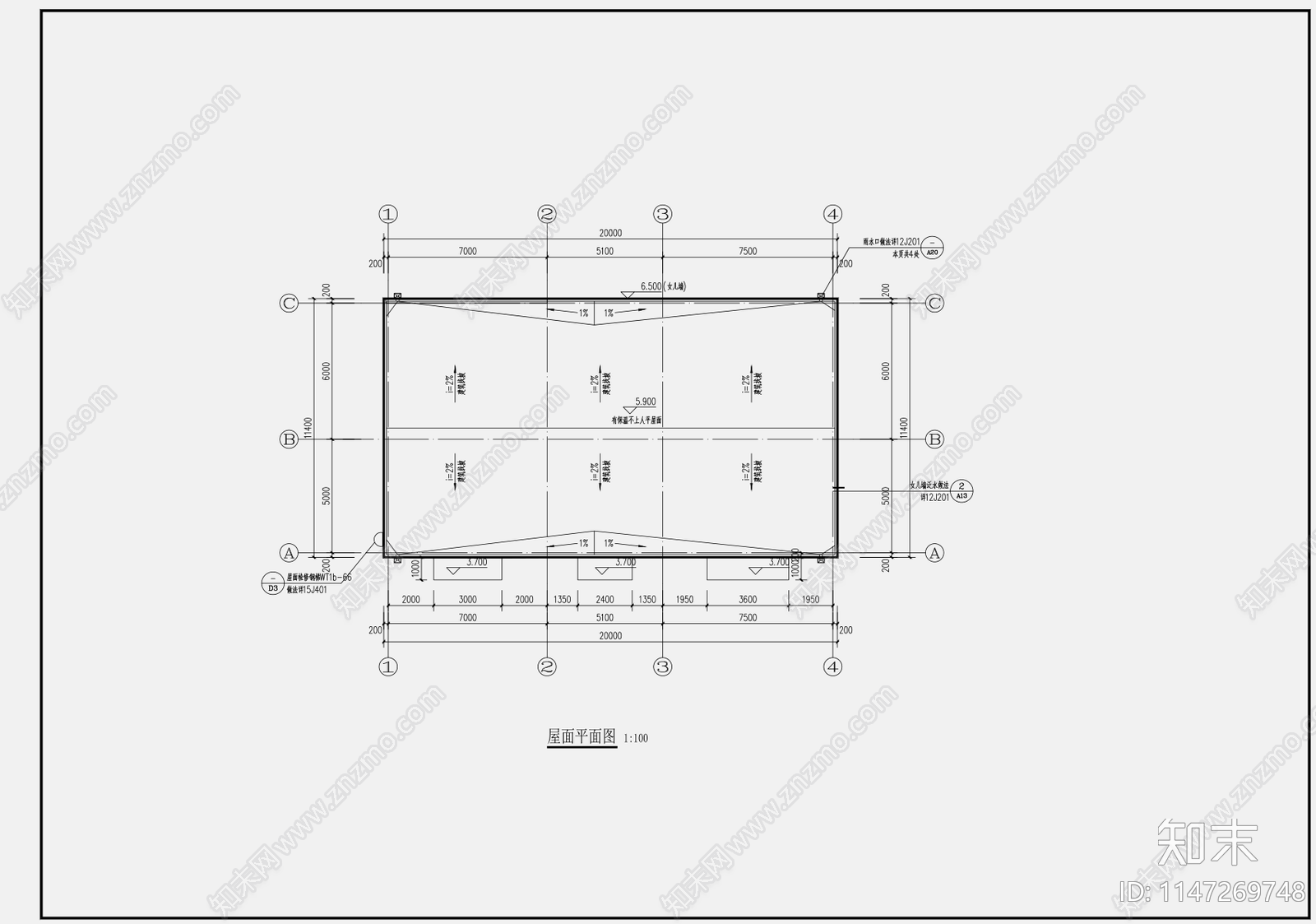 20X11M220平加药间建筑cad施工图下载【ID:1147269748】