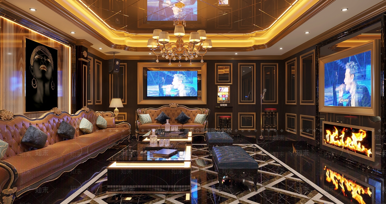 豪华欧式KTV3D模型下载【ID:1147271458】