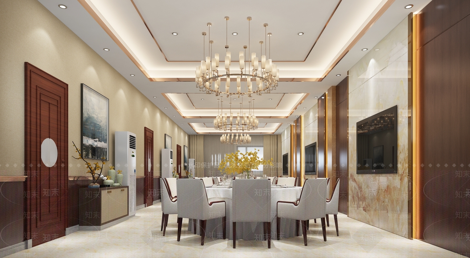 中式包间3D模型下载【ID:1147273488】