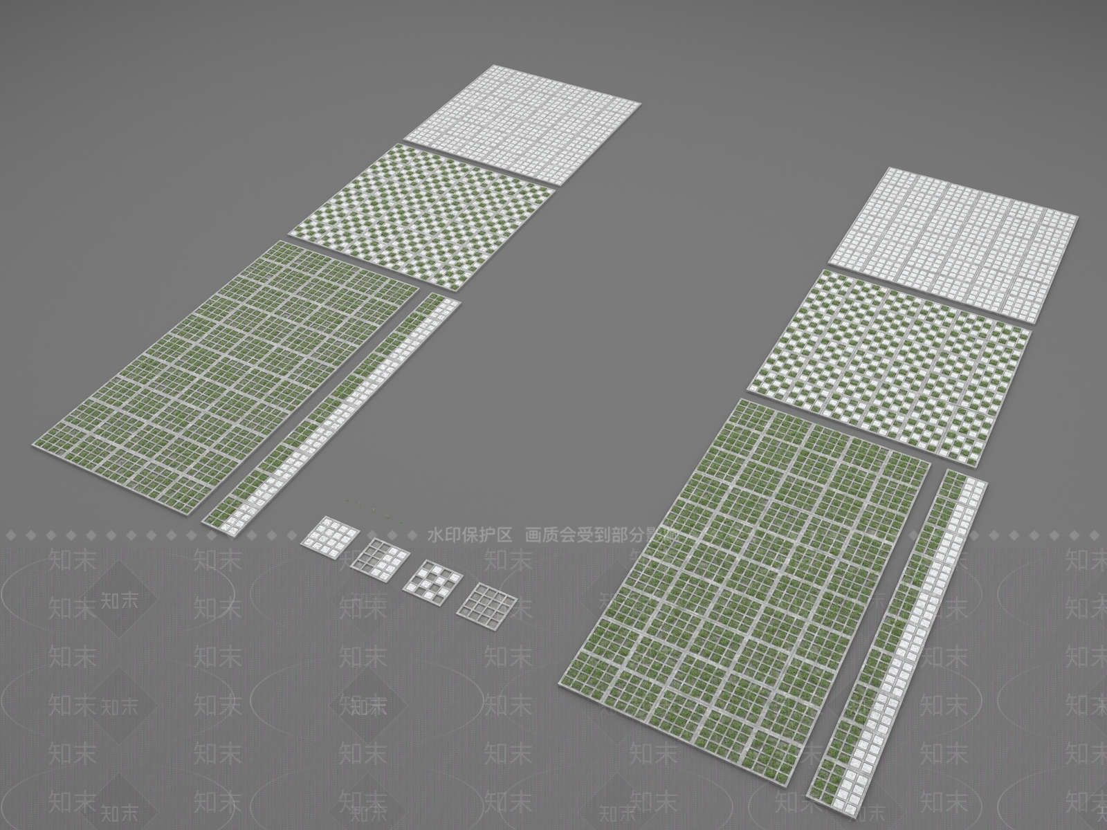 草坪砖3D模型下载【ID:1147273661】
