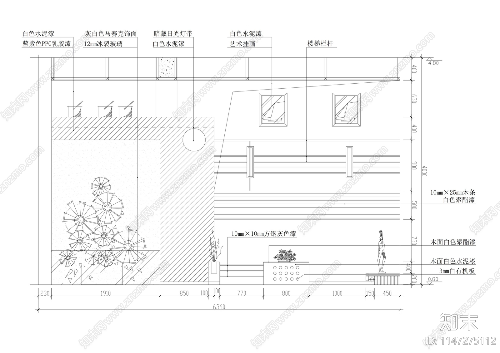 多种客厅电视背景造型墙详图cad施工图下载【ID:1147275112】