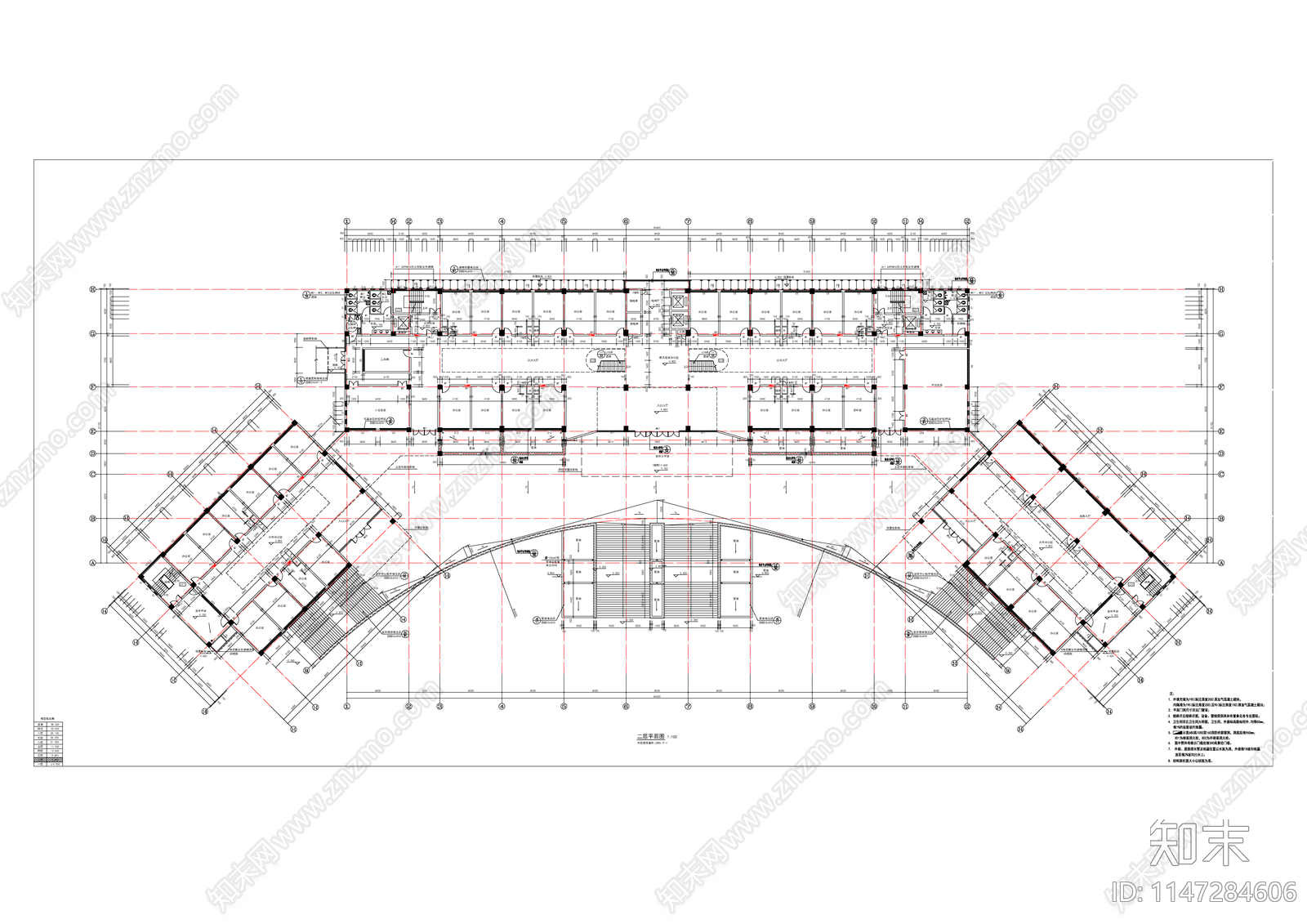 湖南科技大学建筑cad施工图下载【ID:1147284606】