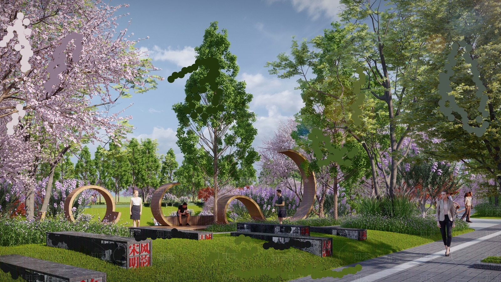 景观构筑物SU模型下载【ID:1147286742】