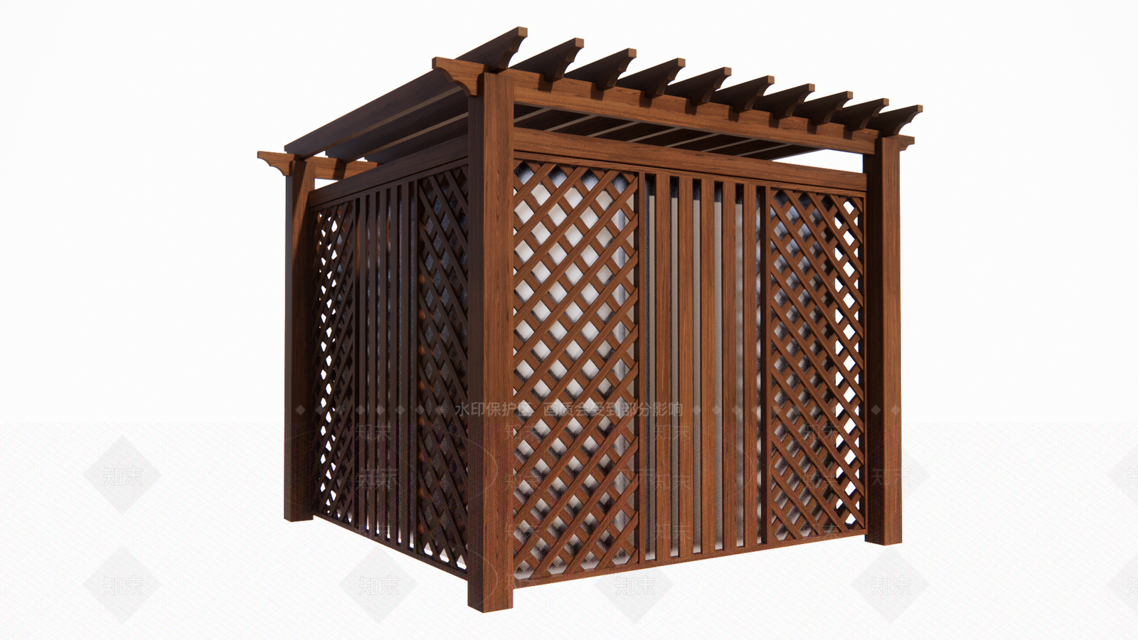 变电箱花架SU模型下载【ID:1147291242】