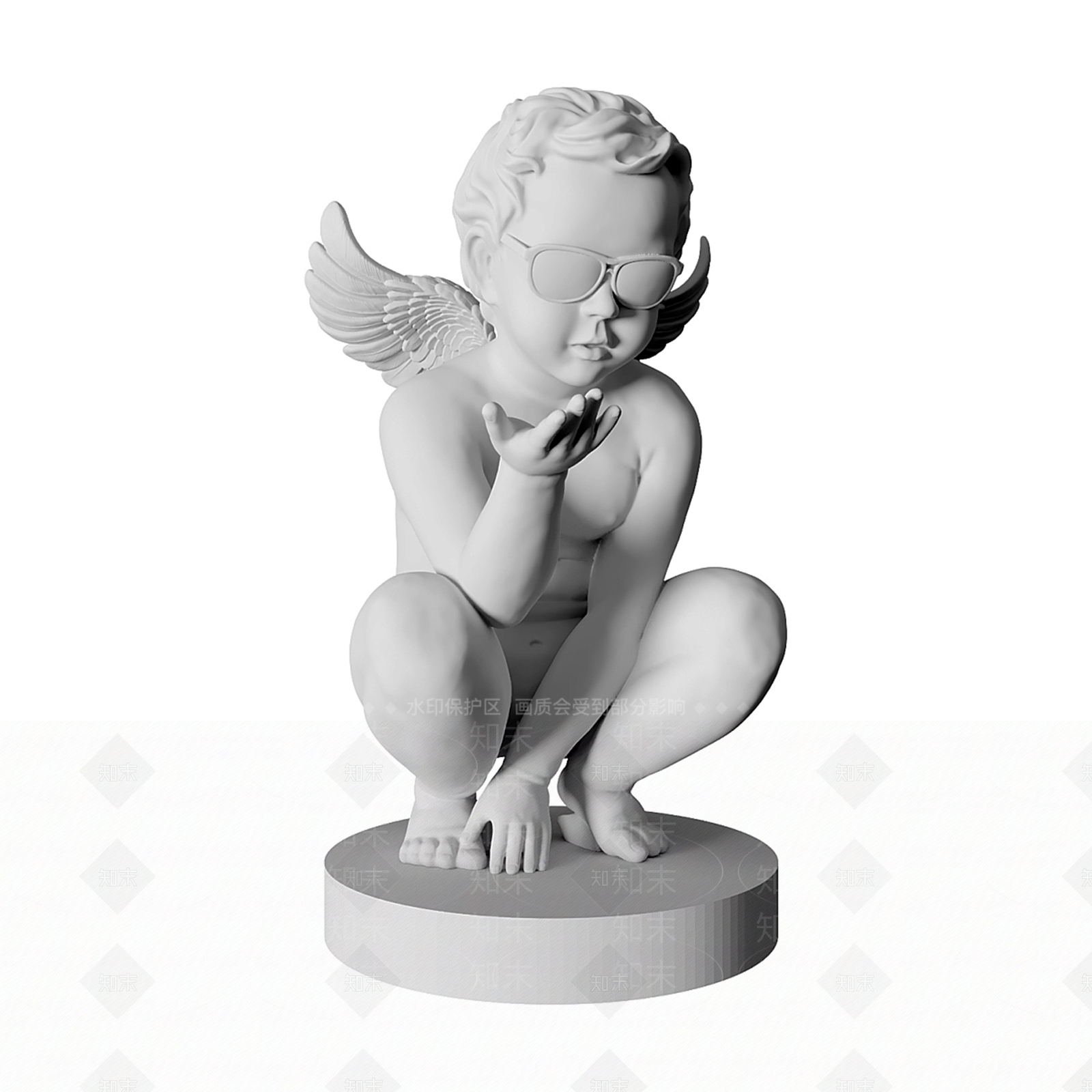 欧式石膏人物雕塑SU模型下载【ID:1147297613】