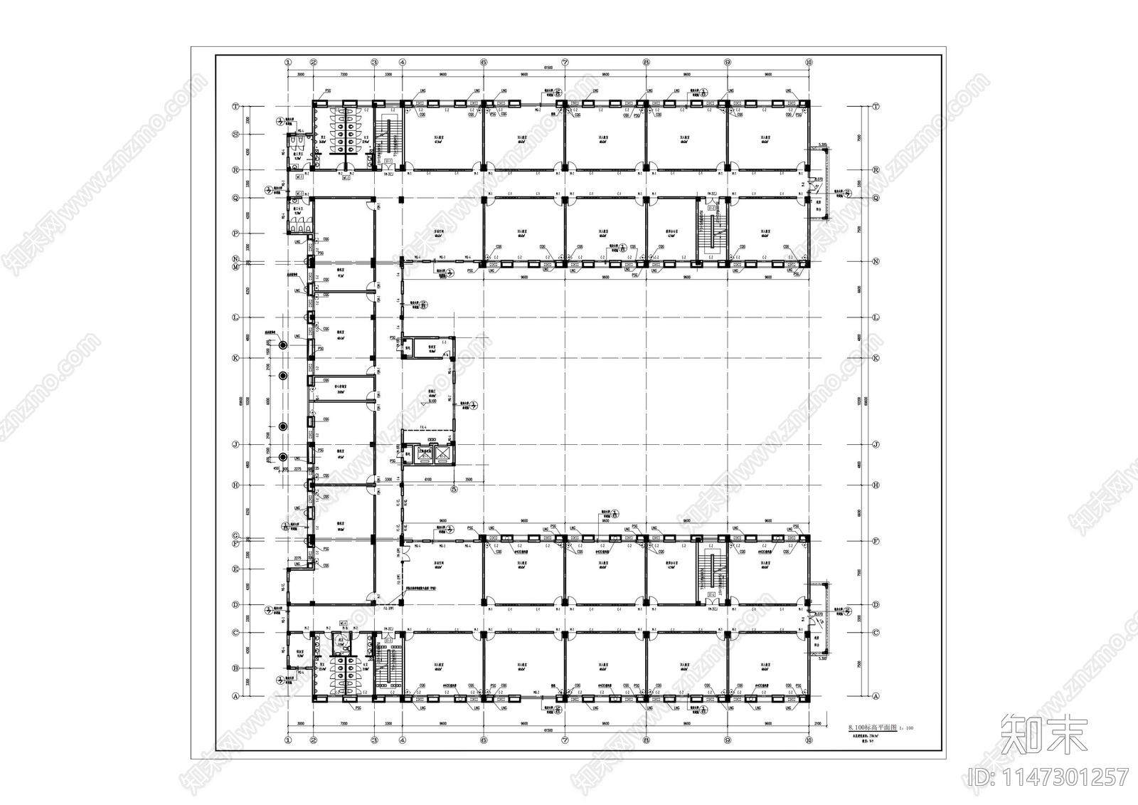 学校建筑cad施工图下载【ID:1147301257】