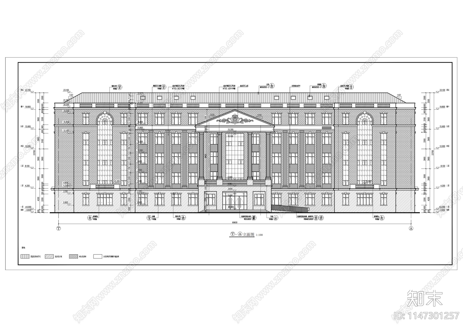 学校建筑cad施工图下载【ID:1147301257】