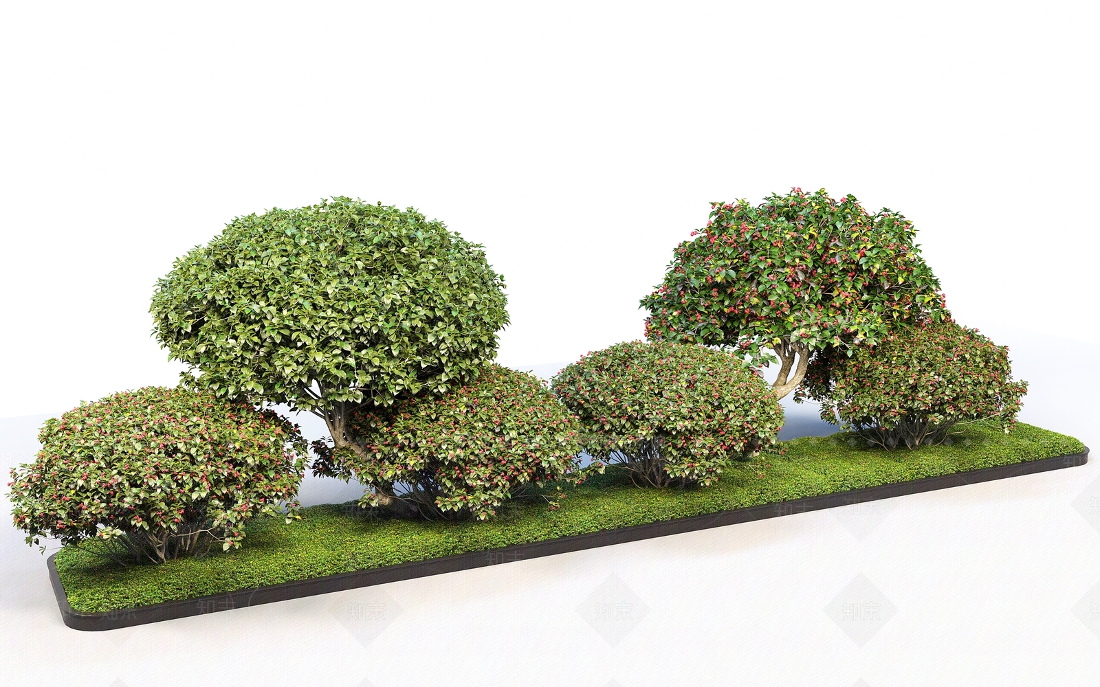 花坛3D模型下载【ID:1147301965】