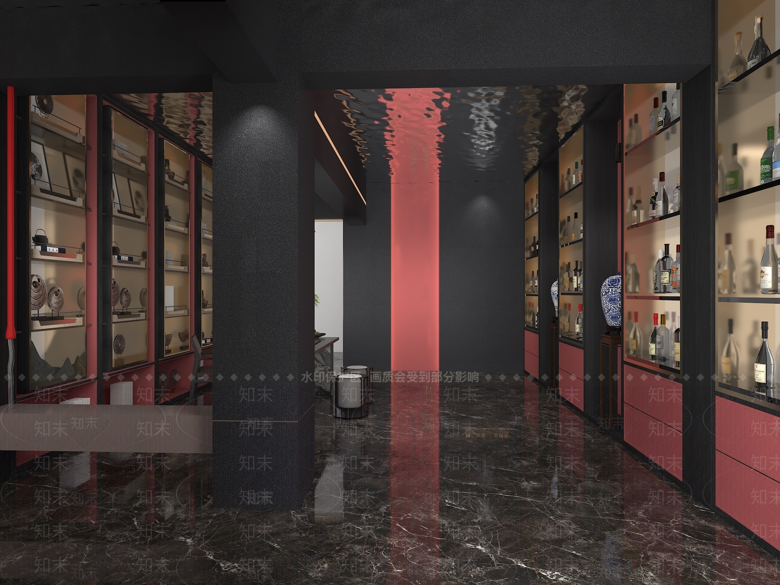 茶叶酒水店3D模型下载【ID:1147313259】