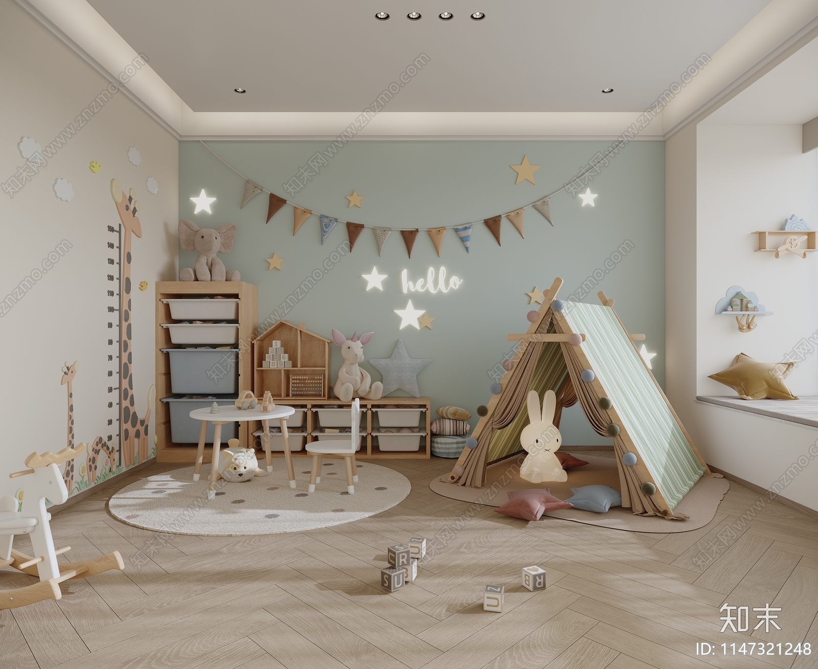 小孩娱乐区3D模型下载【ID:1147321248】