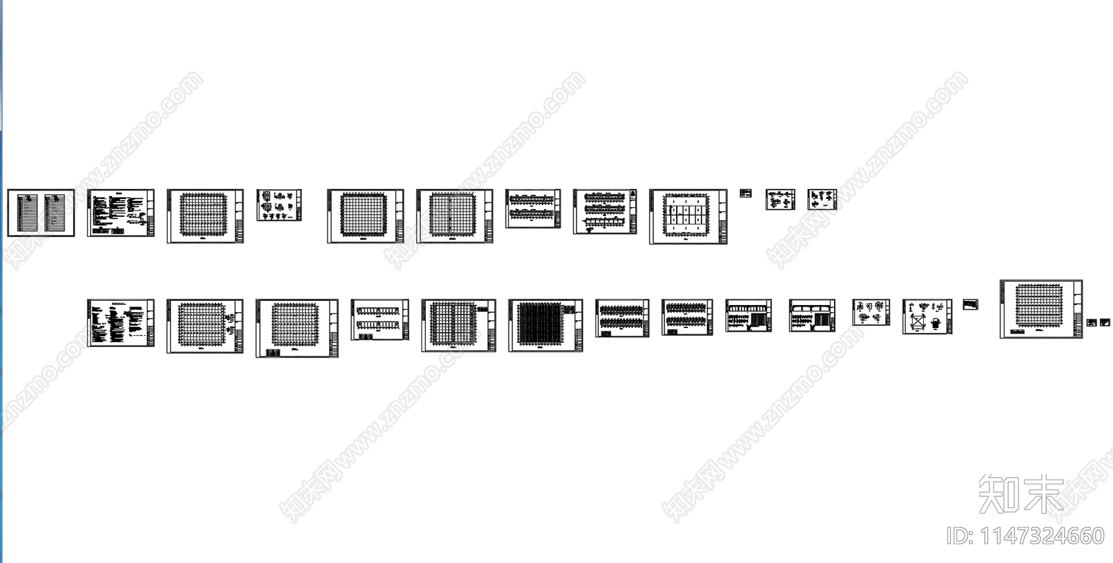 厂房建筑结构cad施工图下载【ID:1147324660】