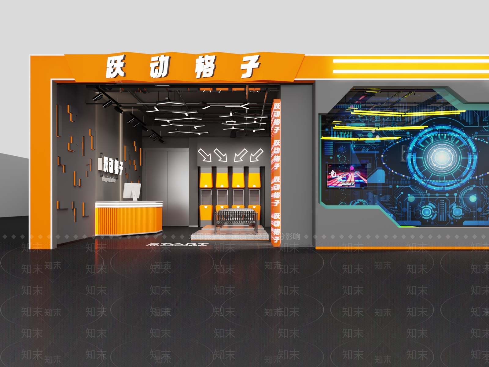 格子屋电玩商店3D模型下载【ID:1147327571】