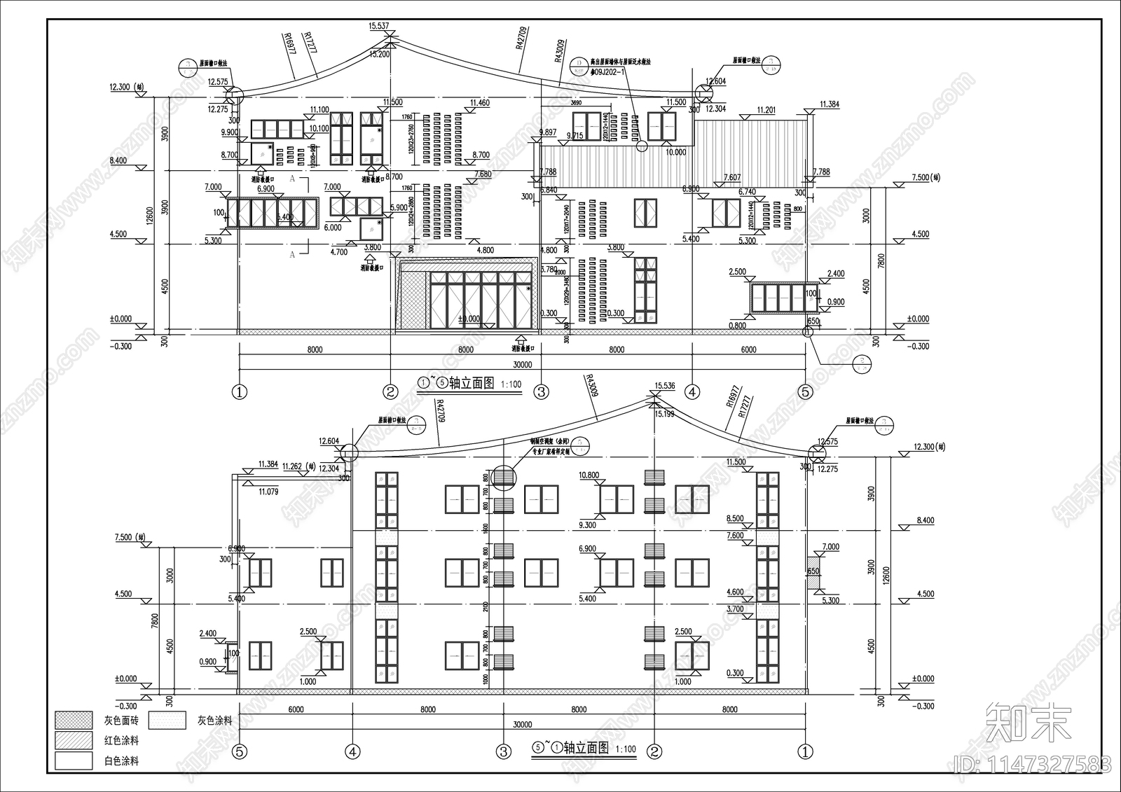 小型办公综合楼建筑cad施工图下载【ID:1147327583】