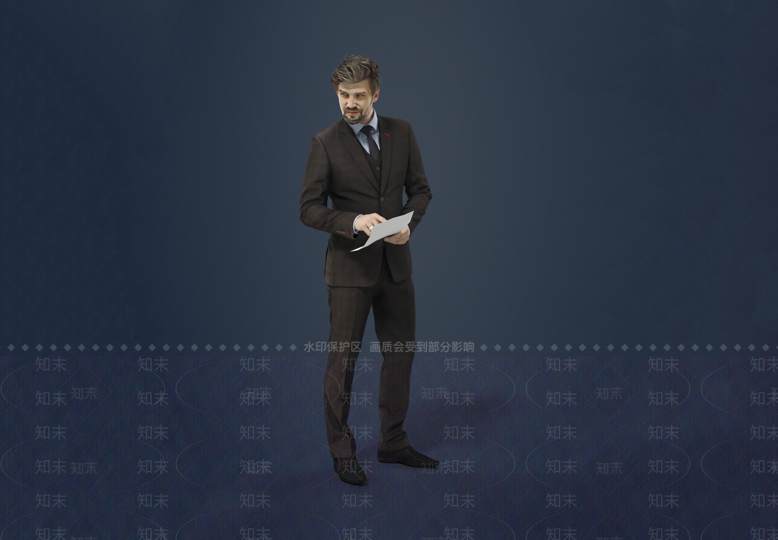 现代男人3D模型下载【ID:1147330071】