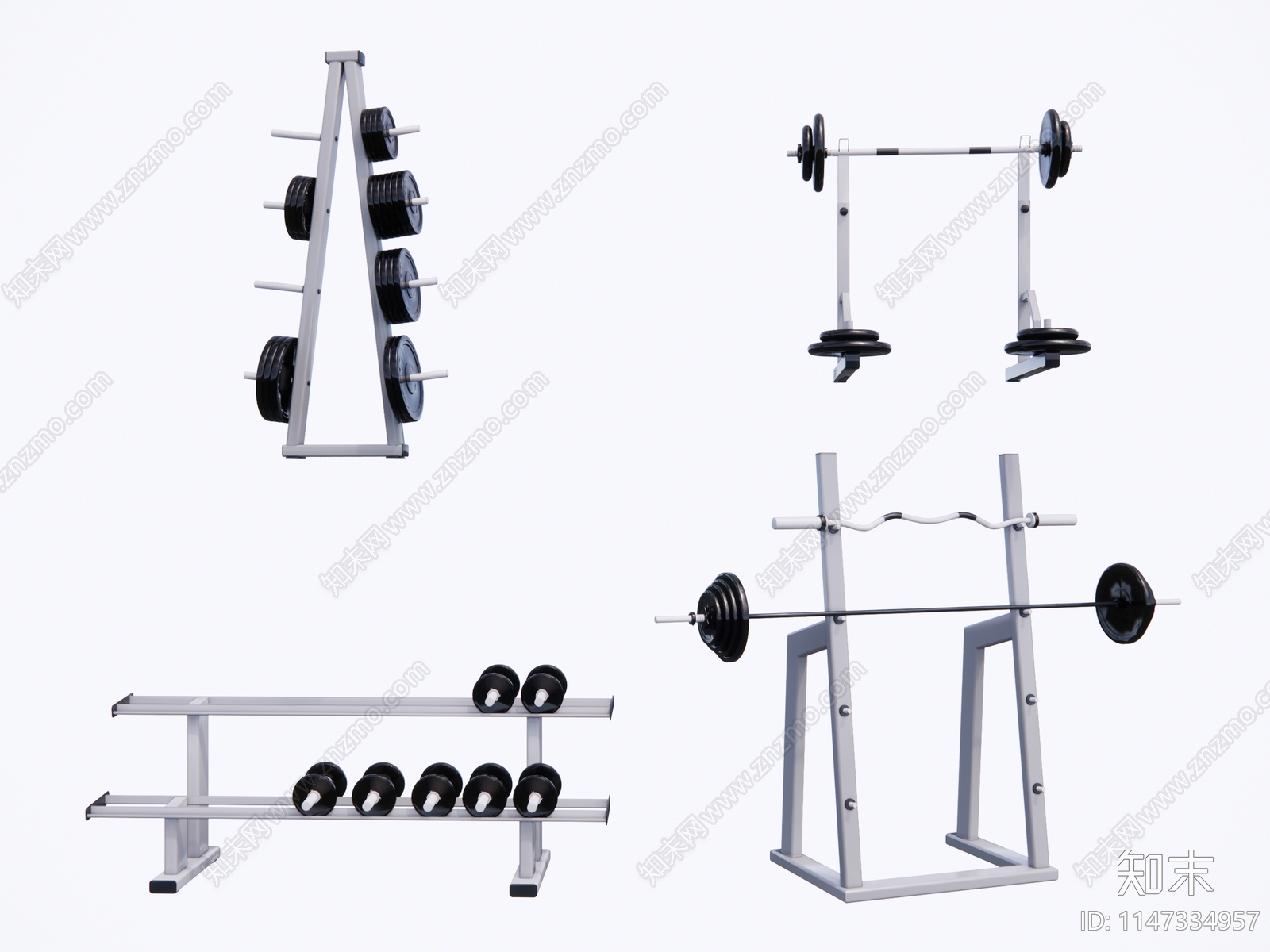现代健身器械SU模型下载【ID:1147334957】