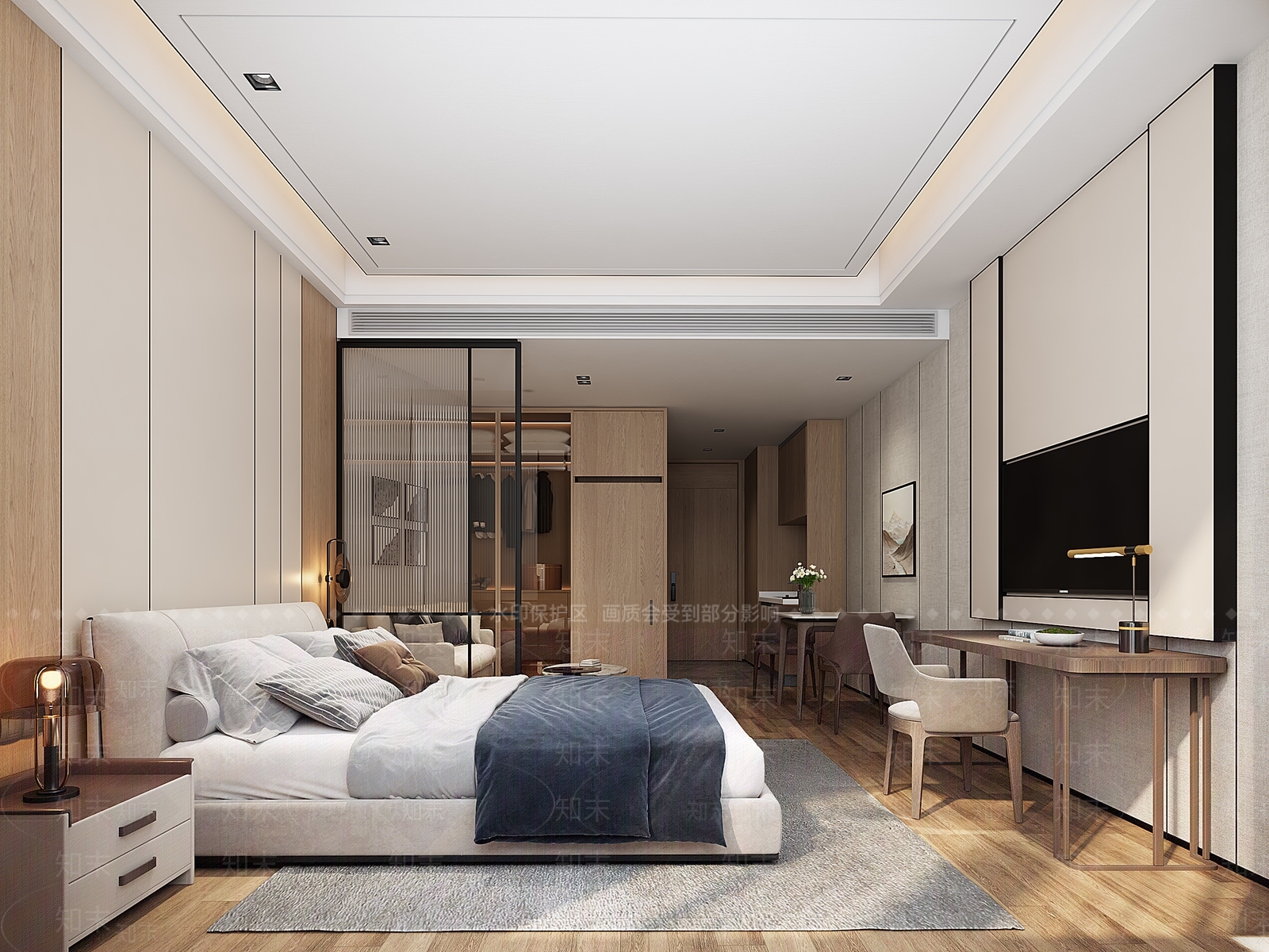 单身公寓一室一厅3D模型下载【ID:1147336467】