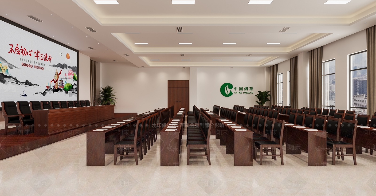 报告厅3D模型下载【ID:1214091044】