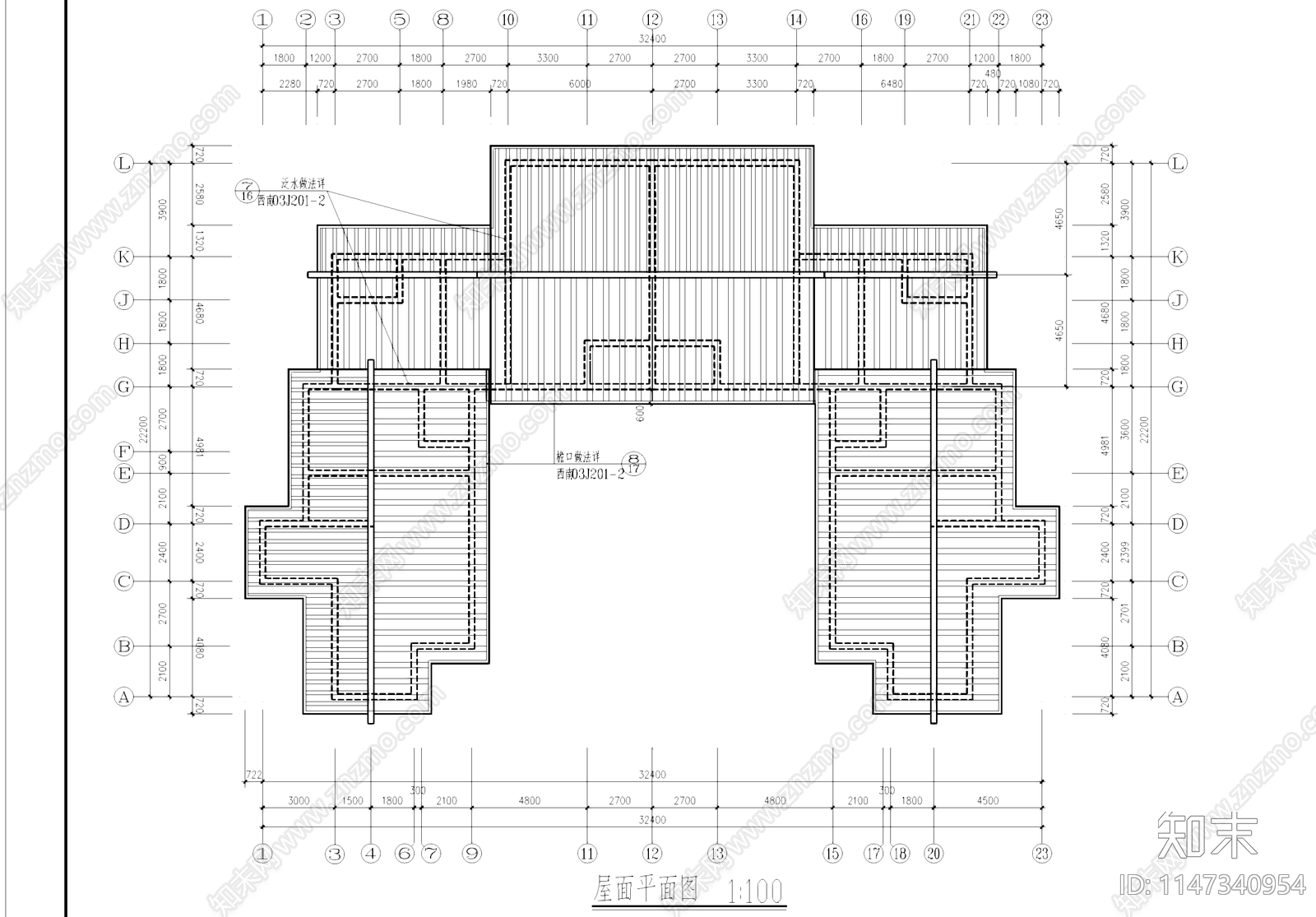 遵义中式民居度假宾馆民宿建筑cad施工图下载【ID:1147340954】