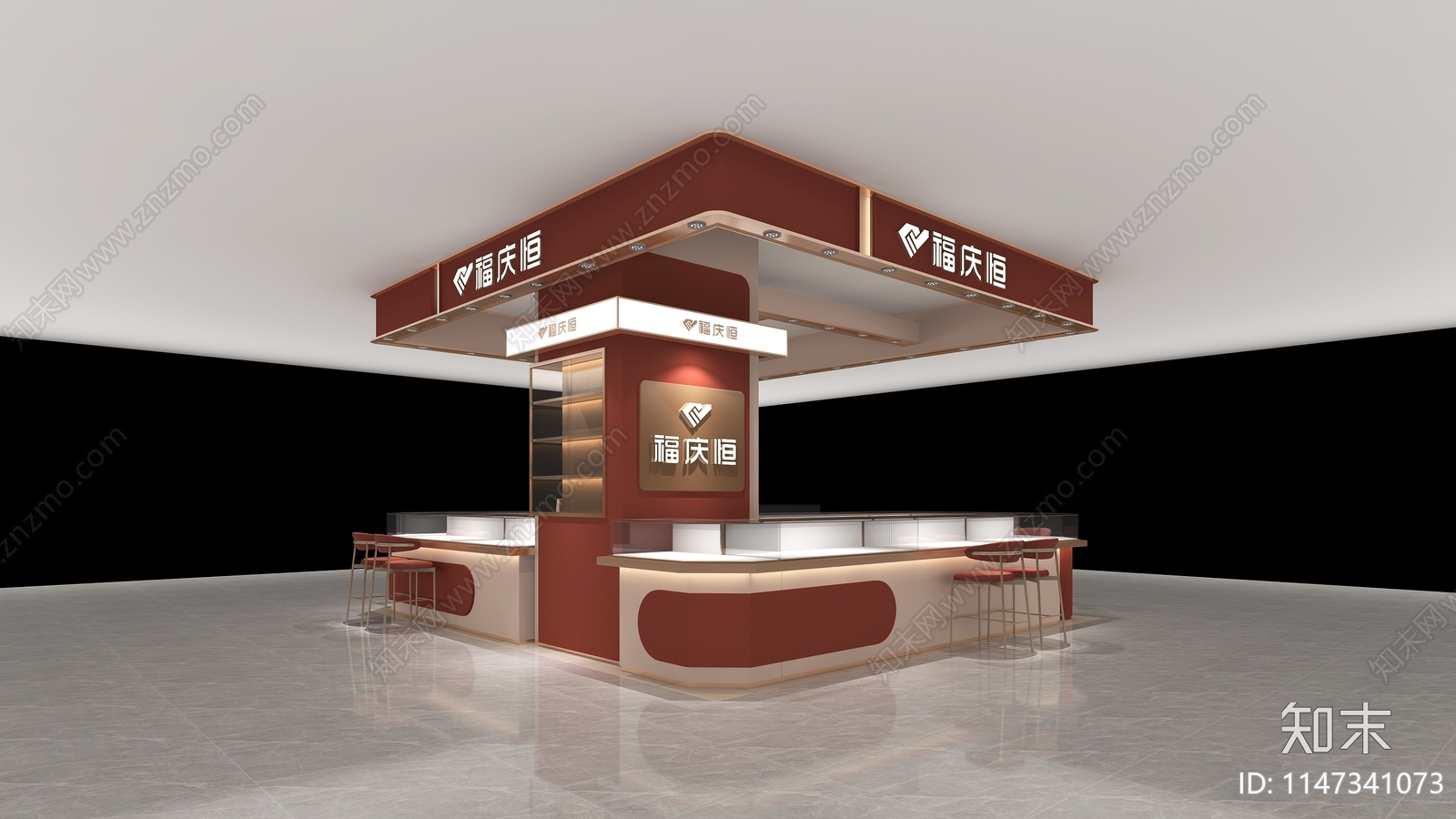 珠宝店面3D模型下载【ID:1147341073】