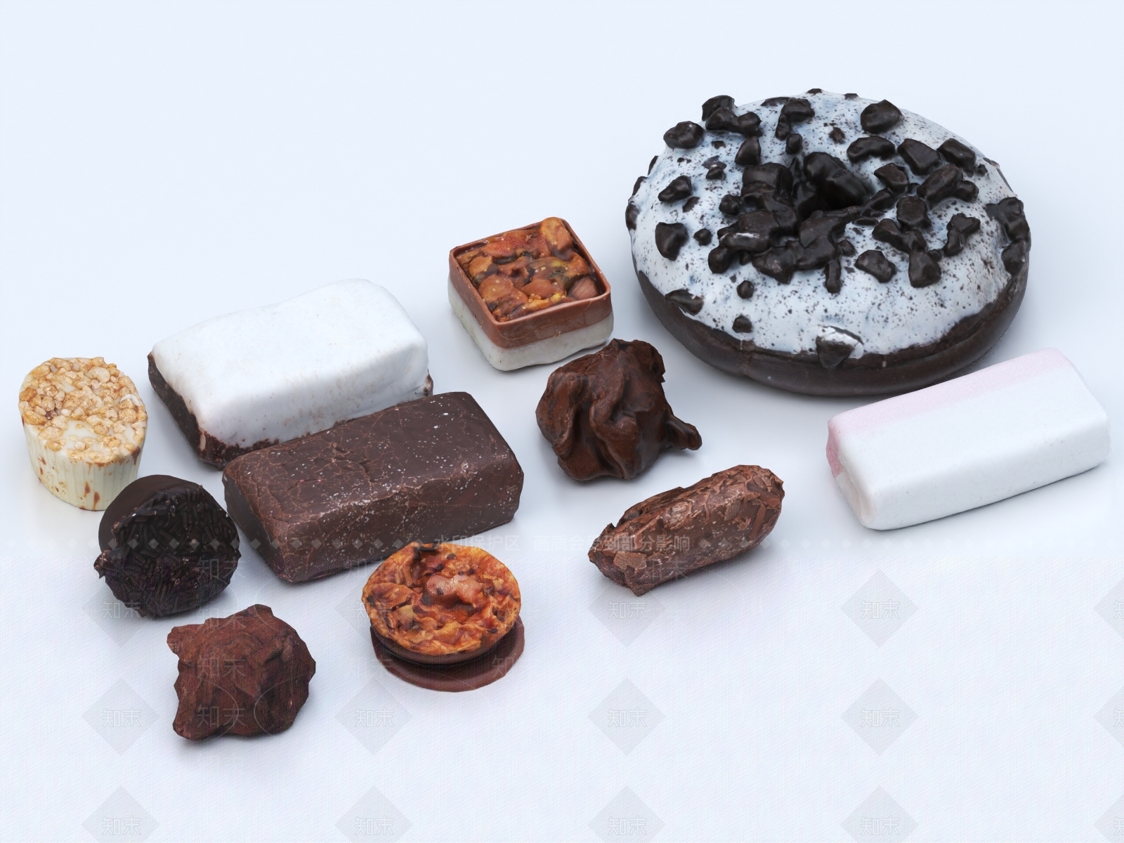 巧克力3D模型下载【ID:1147341858】