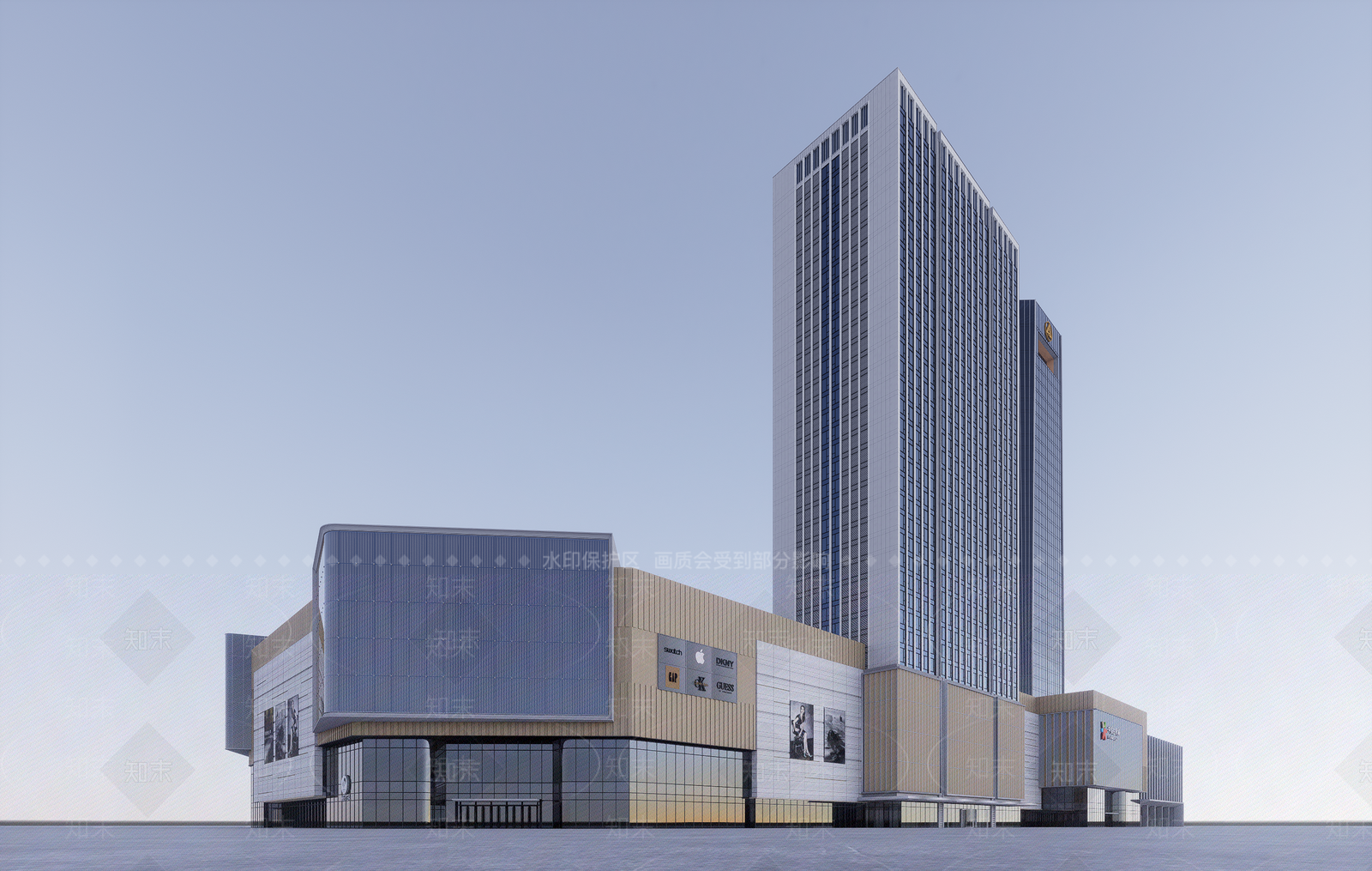 现代中骏世界城商场SU模型下载【ID:1147344244】