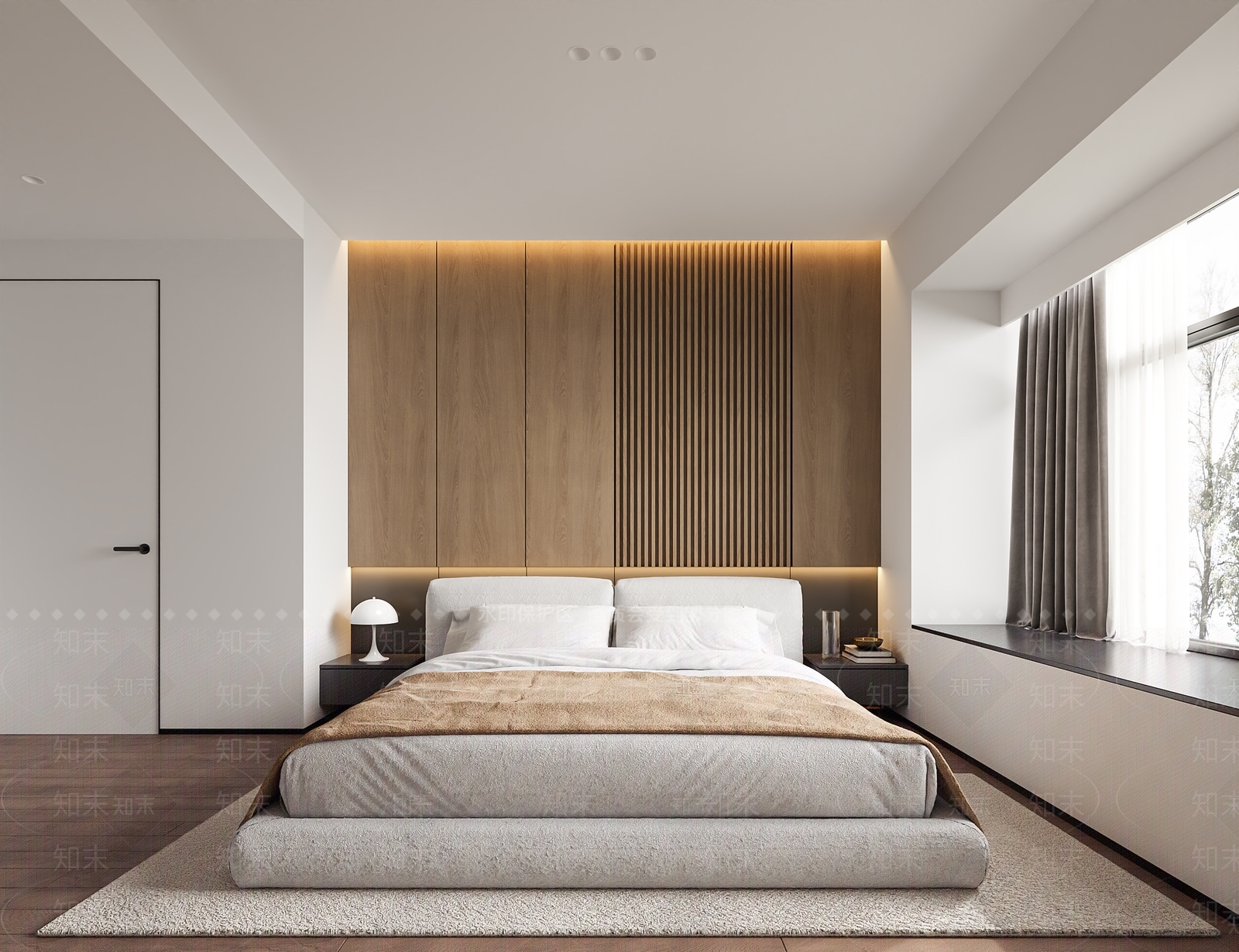 现代家具卧室3D模型下载【ID:1147360010】