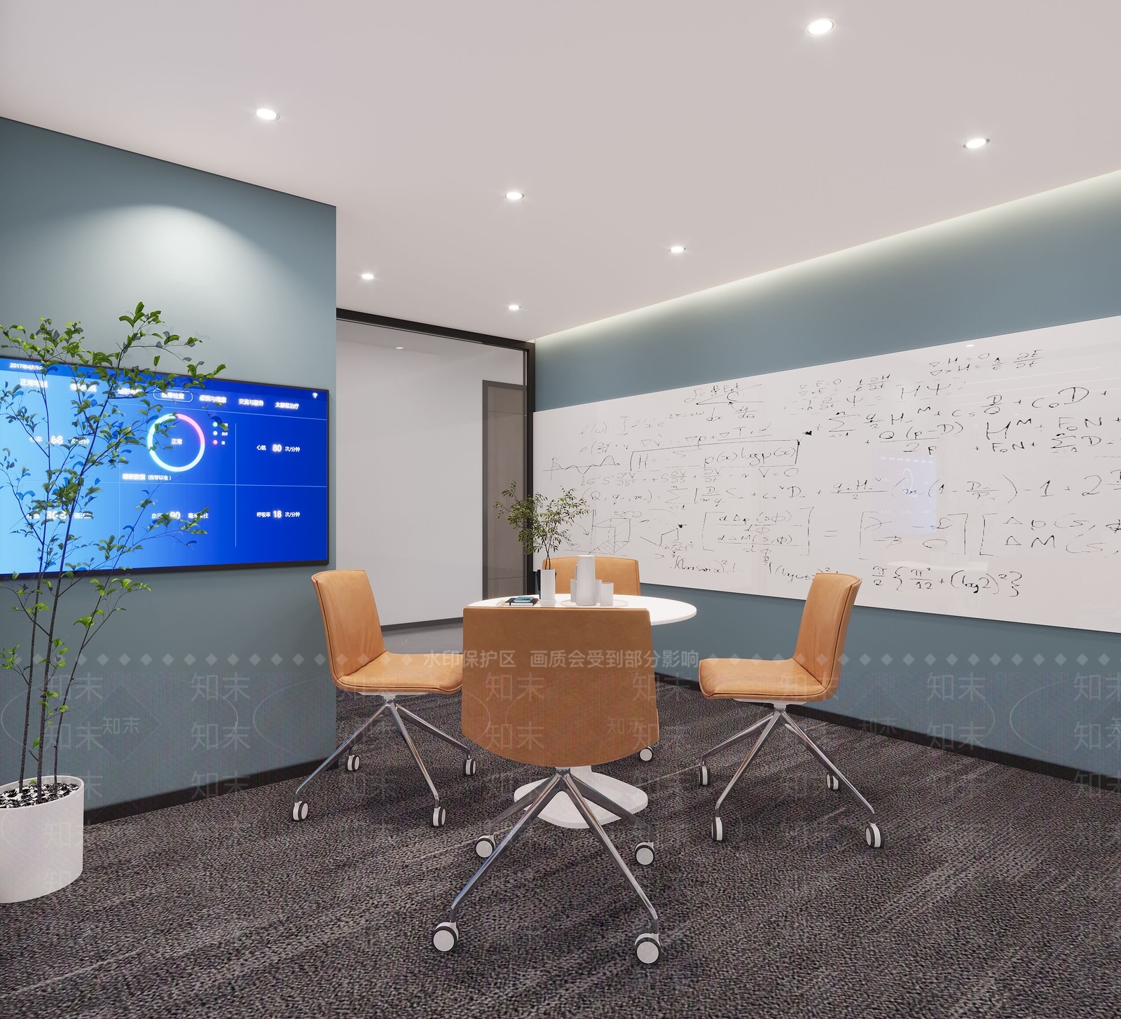 现代洽谈室3D模型下载【ID:1147370296】