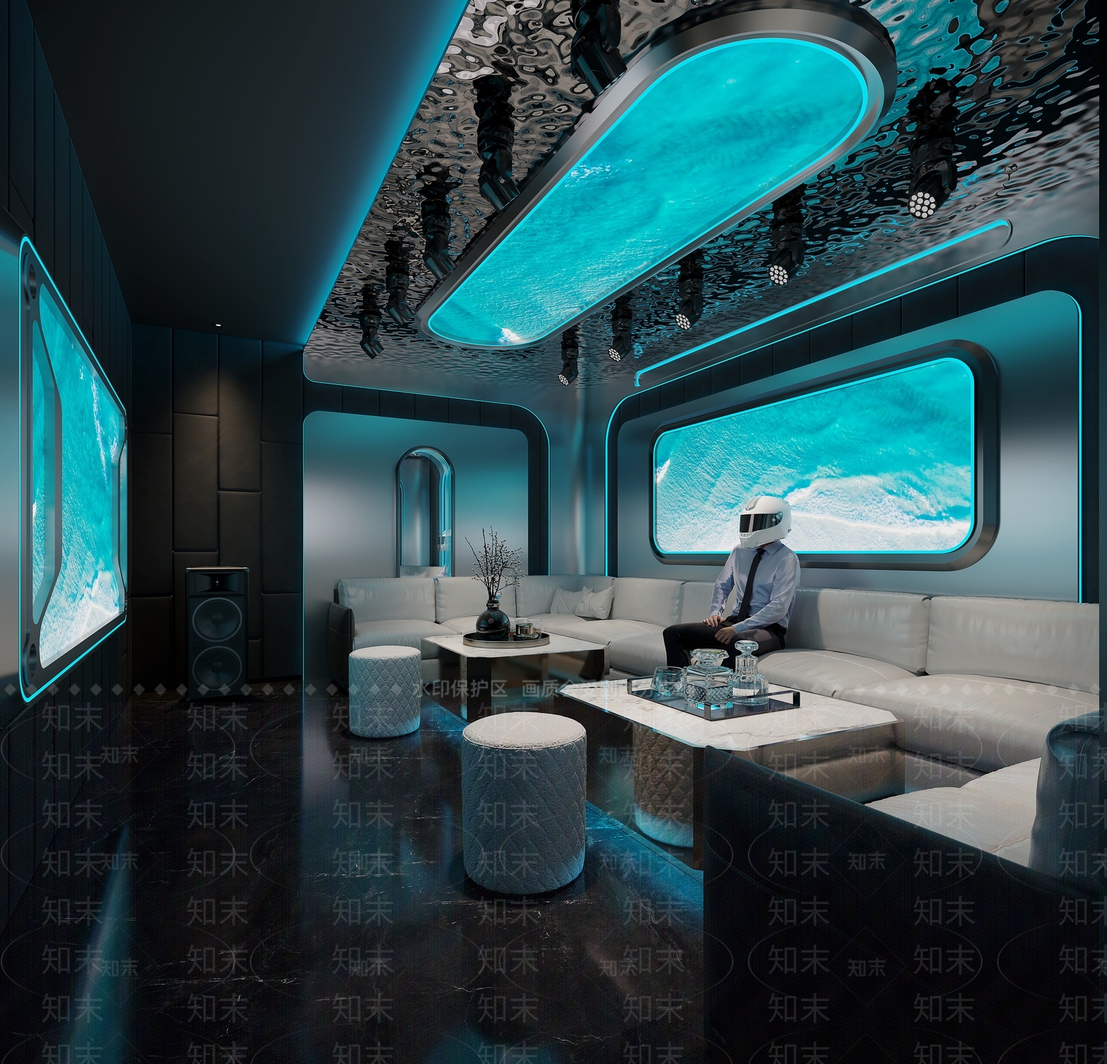 现代ktv包房3D模型下载【ID:1147370804】