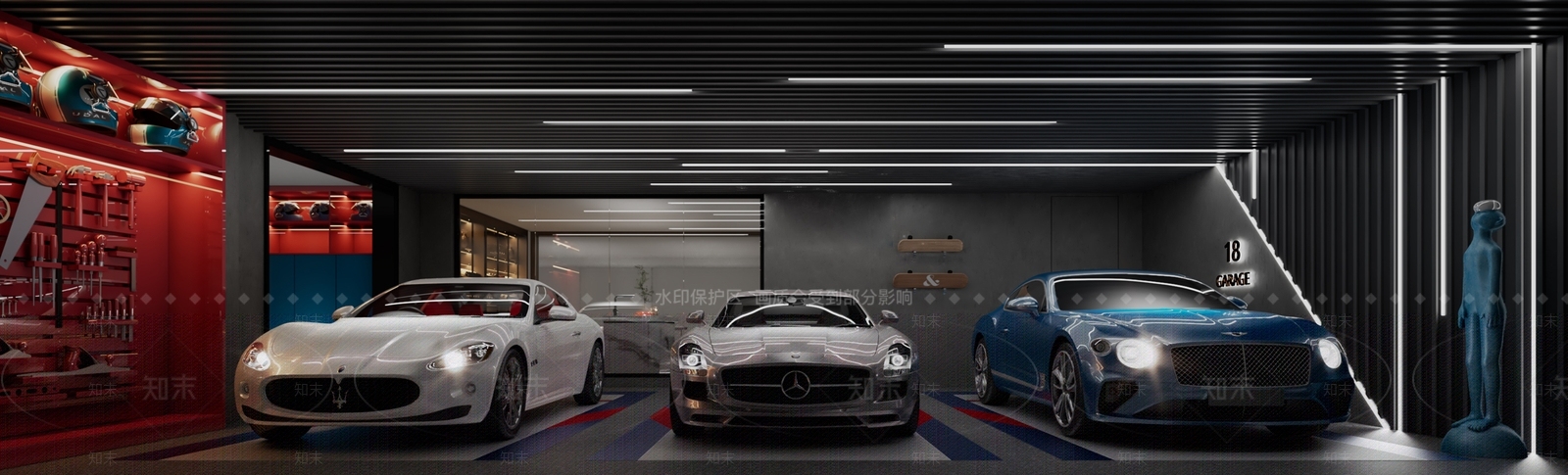 现代车库3D模型下载【ID:1147374164】