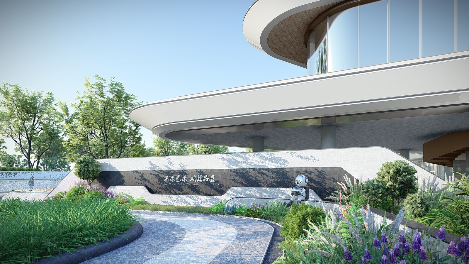 花境景墙SU模型下载【ID:1147377084】
