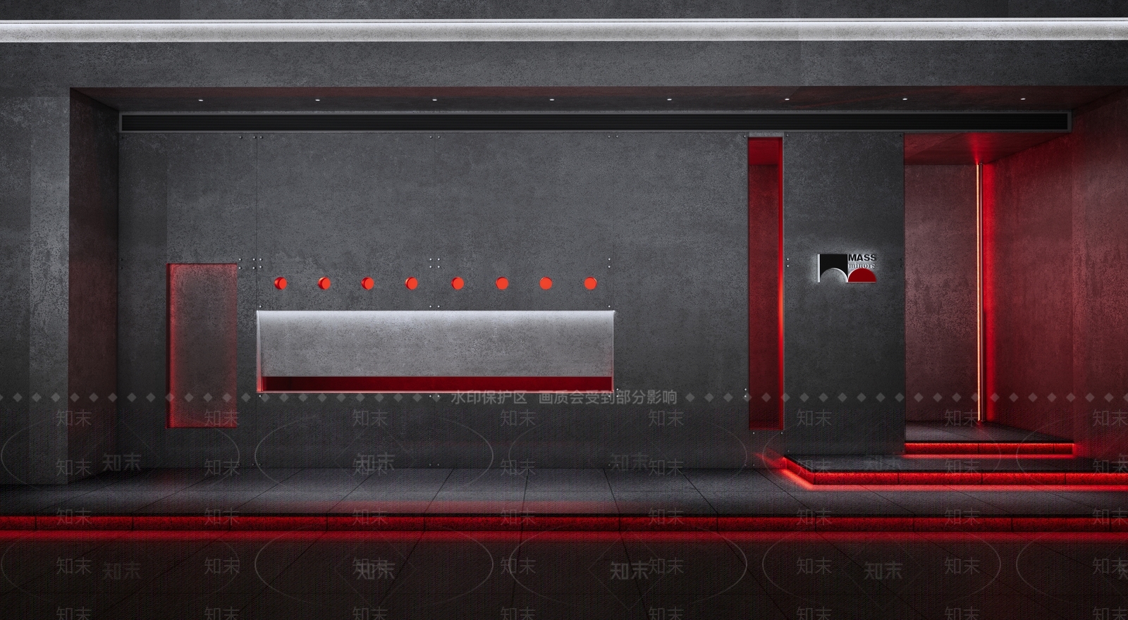 现代极简酒吧门头外立面SU模型下载【ID:1147380214】