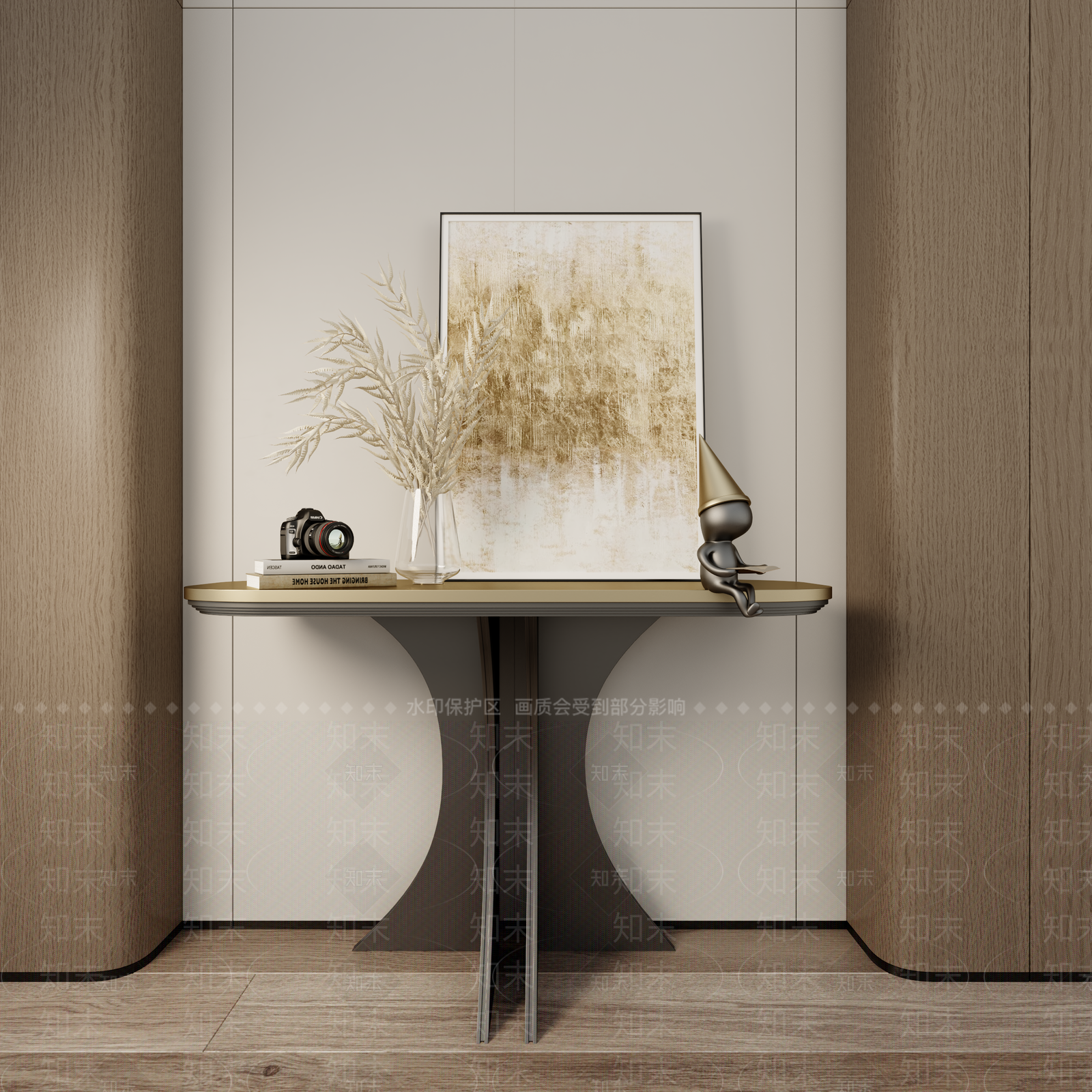 现代端景台3D模型下载【ID:1147387096】