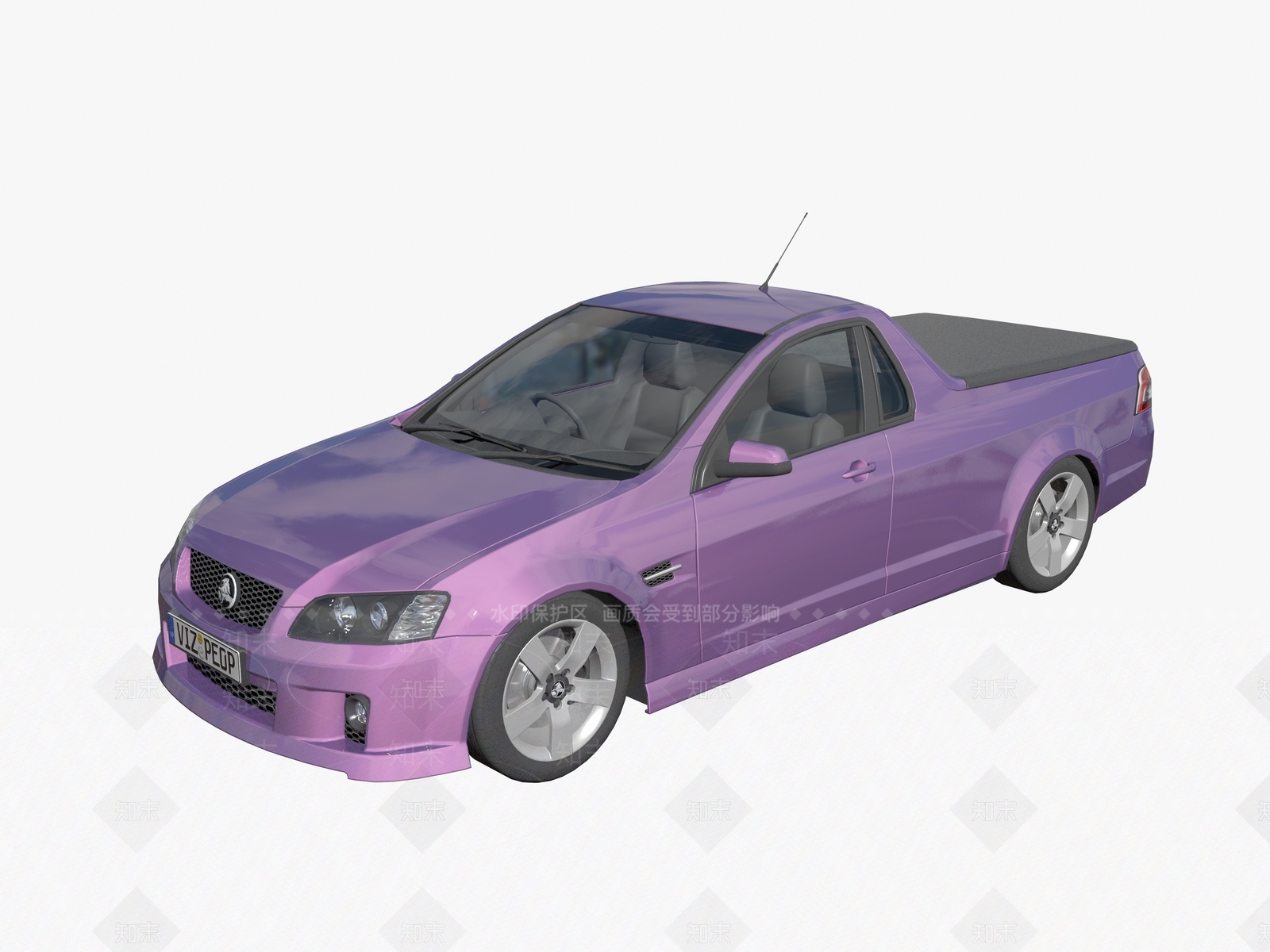 现代皮卡汽车3D模型下载【ID:1147388182】