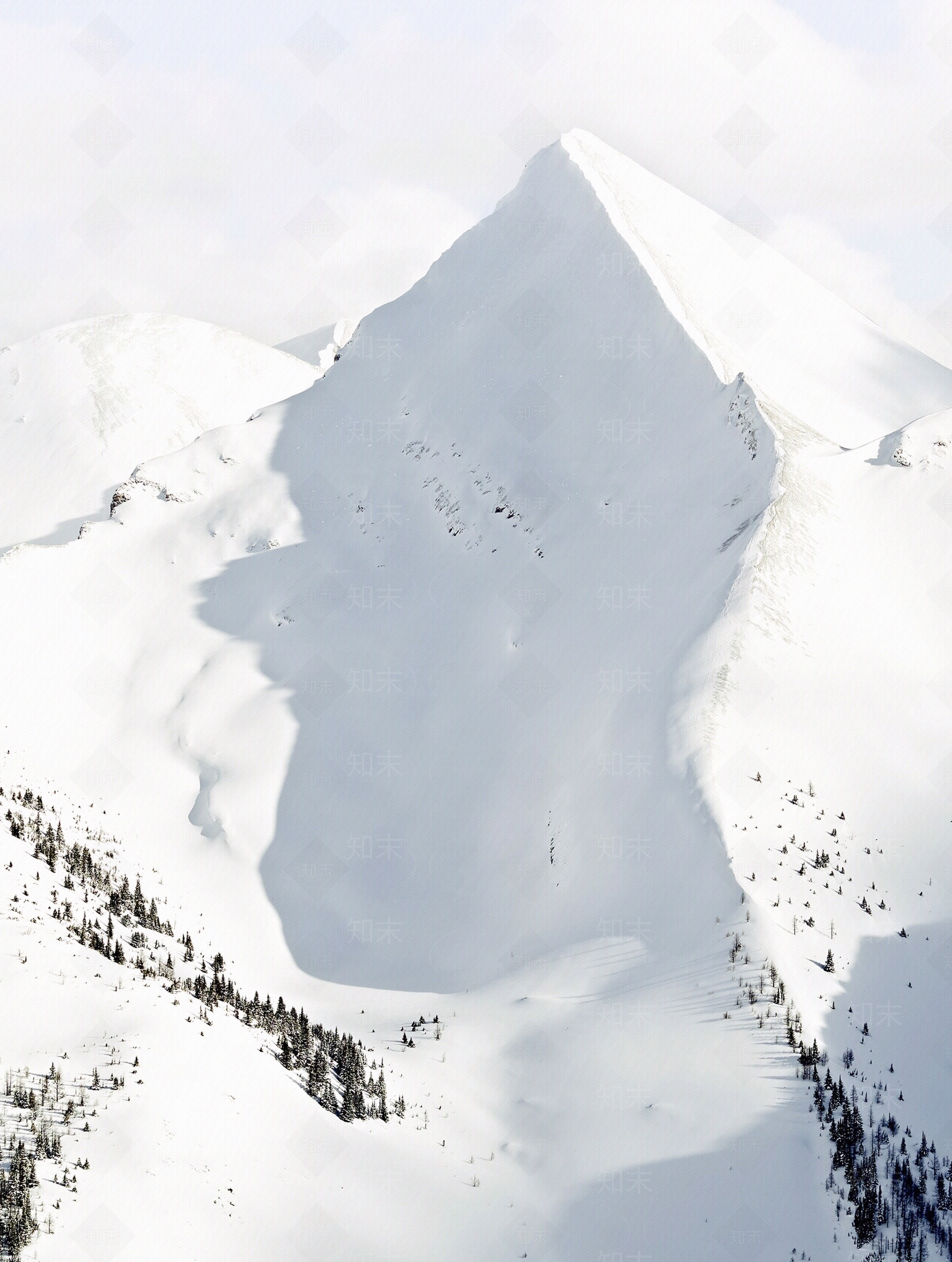 雪山自然景观风景装饰画壁纸壁画贴图下载【ID:1147394661】