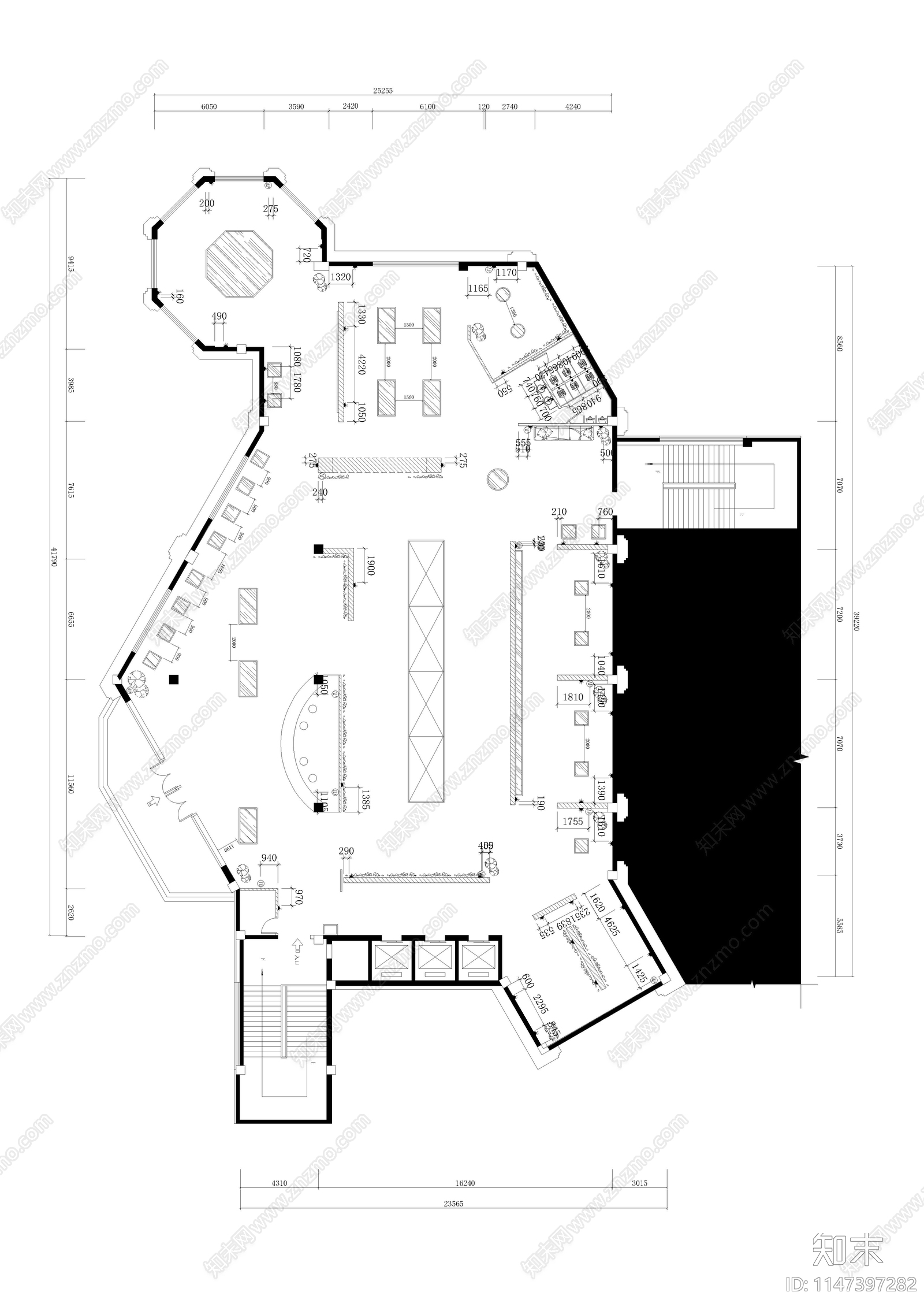 现代展览馆施工图下载【ID:1147397282】
