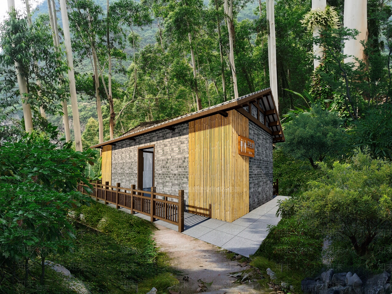 古建外观SU模型下载【ID:1147410062】