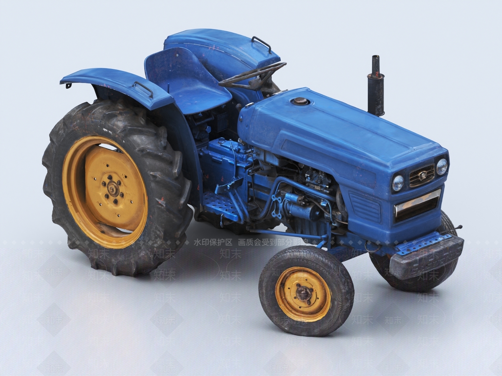 拖拉机3D模型下载【ID:1147412604】