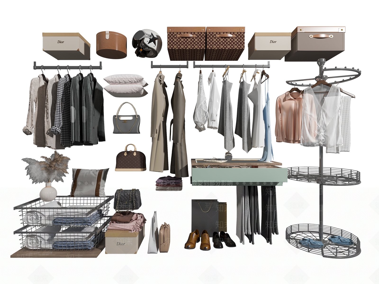 试衣间3D模型下载【ID:1147413608】