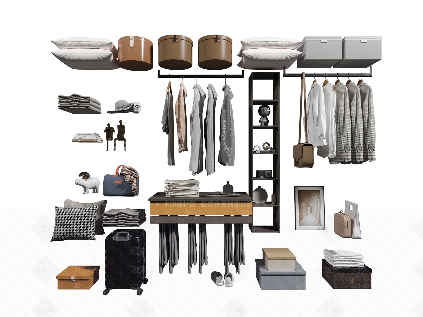 试衣间3D模型下载【ID:1147414027】