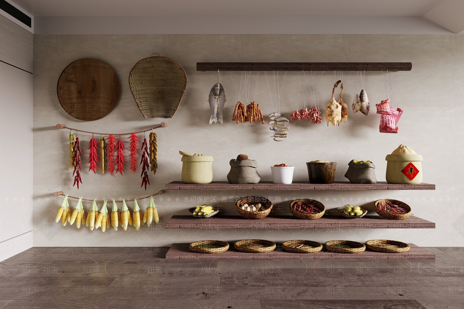 农家乐3D模型下载【ID:1147417992】