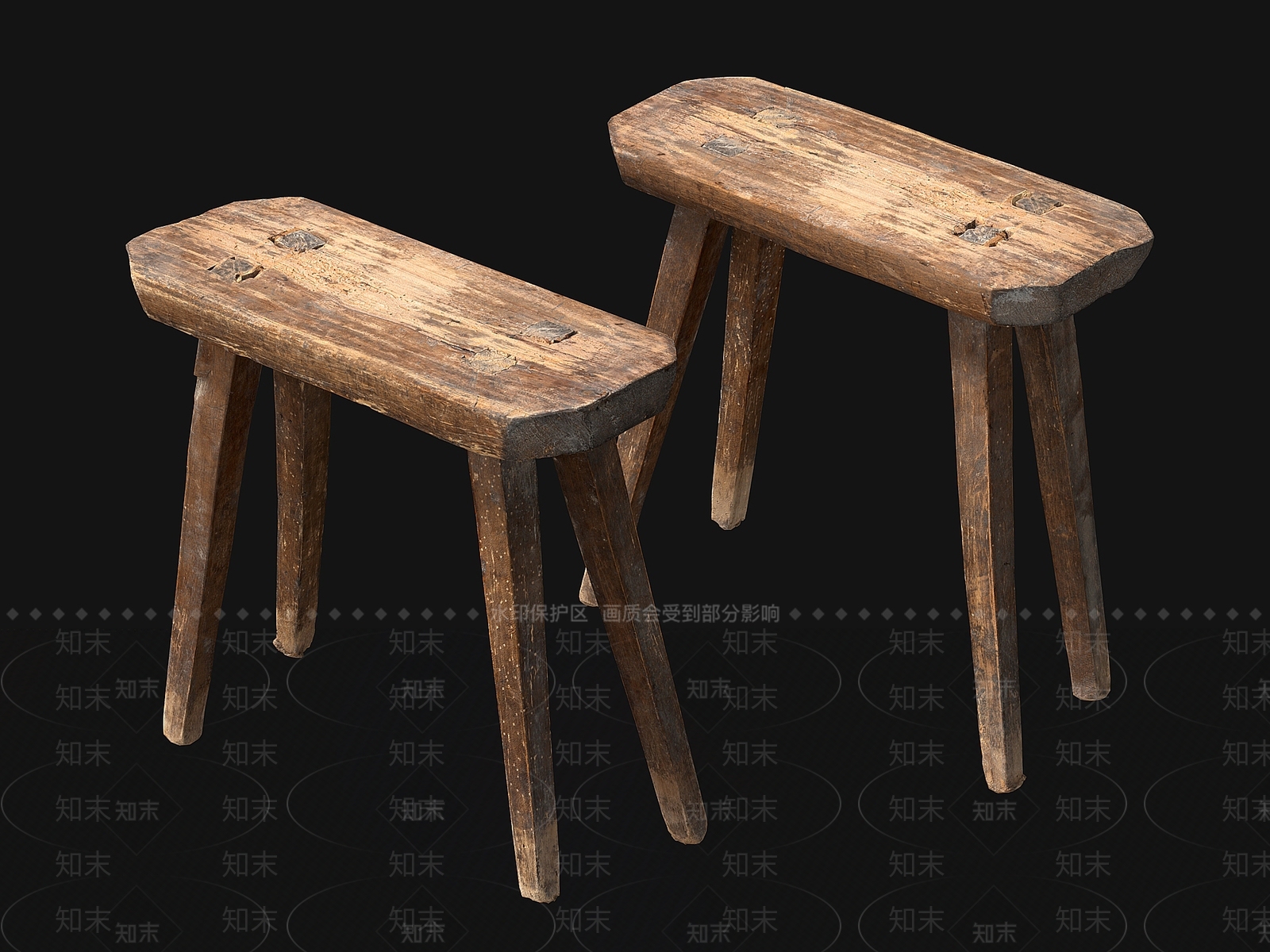 凳子3D模型下载【ID:1147443218】