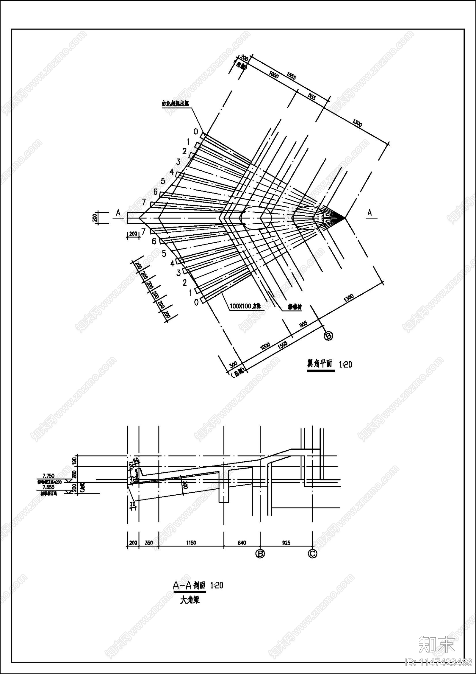 古建仿唐紫云阁cad施工图下载【ID:1147423468】